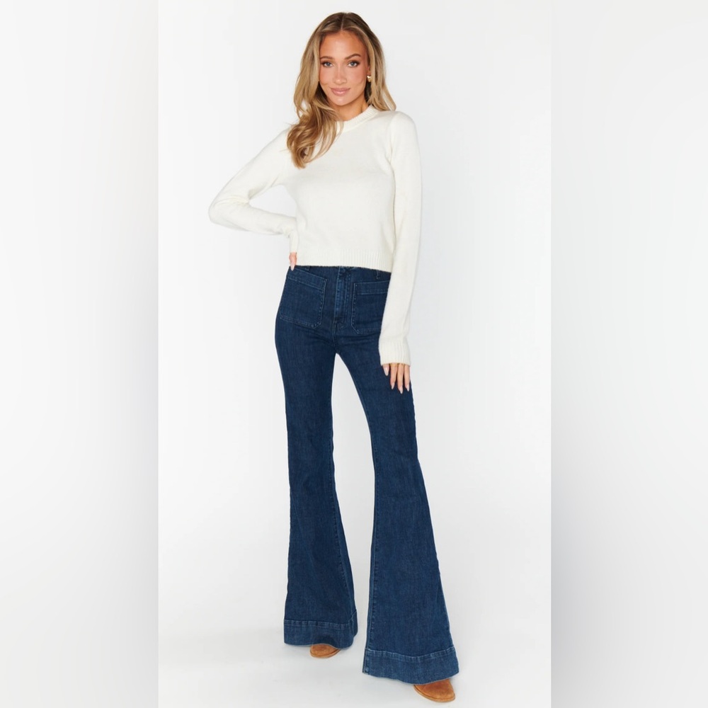 Show Me Your Mumu Farrah Trouser Flare Jeans Size 27